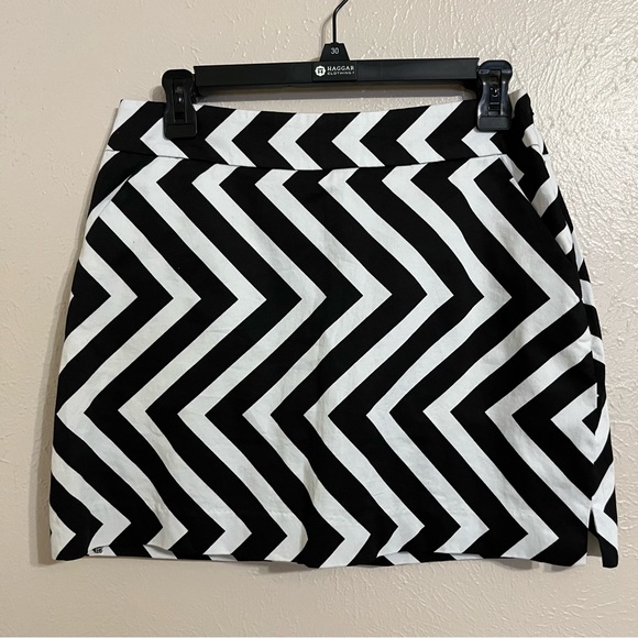 Loudmouth Pants - Loudmouth Ladies Black & White Skort